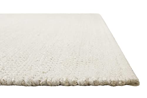 Wecon Home Teppich, Läufer, Kurzflor, nachhaltig, Natur, modern aus Jute und Wolle, bestens...