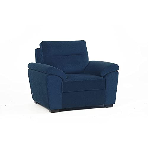 Image of Wakefit Sofa Set | 3 Year Warranty | Sofa 4 Seater, 4 Seater Sofa for Living Room, Wooden Sofa Set, Sofa Set 2+1+1 Seater - Lounger(Malphino : Cobalt Blue)