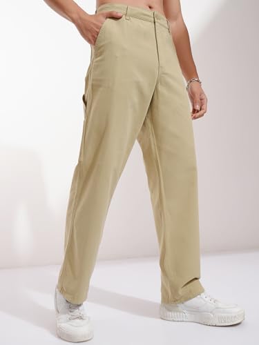 Image of Highlander Men's Utility Pocket Cargo Trousers | Durable & Functional | Carpenter Fit | Outdoor Ready | Trouser for Men | Men Trousers