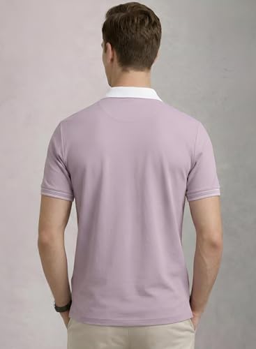 Image of Mens Premium Cotton Polo T-Shirt | 220 GSM Soft Fabric | Casual Stylish Look | Zipper Polo Design Snow White Polo T Shirt | Polo Tshirt for All-Day Wear