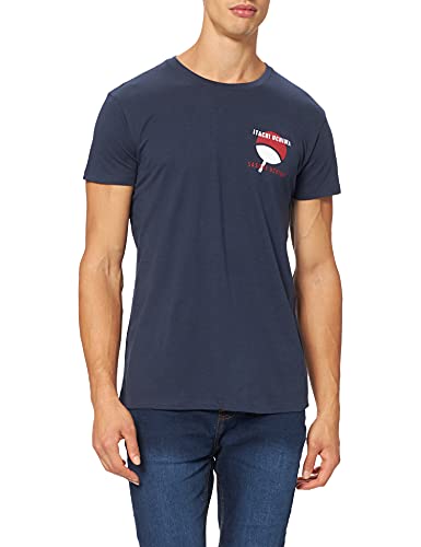 Naruto MENARUTTS112 T-Shirt, Navy, L Uomo