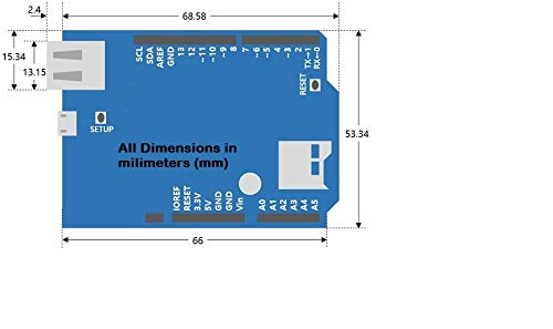 Image of UNO R3 DIP Board ATmega328P with USB Cable Compatible with Arduino IDE Projects (DIP Pack of 1)