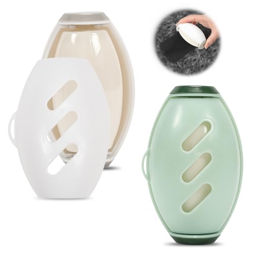 2Pcs Reusable Lint Roller Washable Sticky Roller Reusable Lint Rollers for Pet Hair Lint Remover for Clothes Super Sticky Lint Roller Ball for Plush Hair Clothes Ball Remover Dust (Green+White)
