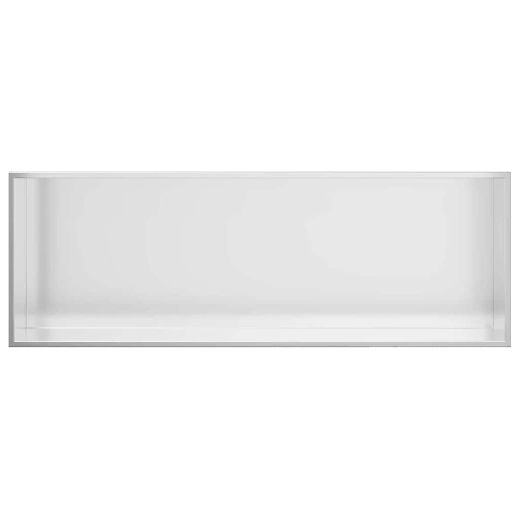 Niszowa kabina prysznicowa ze stali nierdzewnej 90 x 30 x 9,5 cm, praktyczna kabina prysznicowa do łazienki i pomieszczeń sanitarnych z ochroną przed pryskaniem, łatwy montaż, trwała kabina