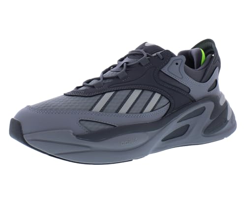 Image of adidas Ozmorph Men Shoes Size 10.5, Color: Grey /Grey Two /Lucid Lemon-Grey