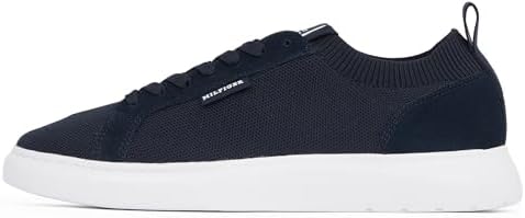 Tommy Hilfiger Herren Vulcanized Sneaker Light Knit Seasonal Elegant, Blau (Desert Sky), 45