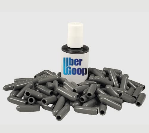 Uber Goop Dark Grey dishwasher rack coating & glue w/80 caps