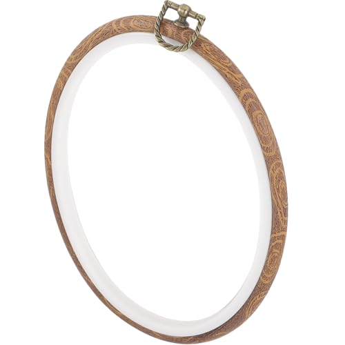 Bastidor ajustable para punto de cruz que alivia la fatiga al bordar con aro de madera