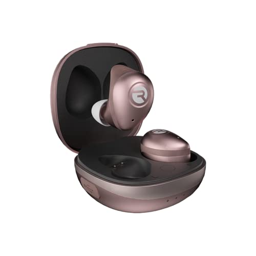 Image of Raycon Fitness Bluetooth True Wireless Earbuds with Built in Mic 54 Hours of Battery IPX7 Waterproof and Charging Case with Talk, Text, and Play Bluetooth 5.0 Portable Sport (Rose Gold)