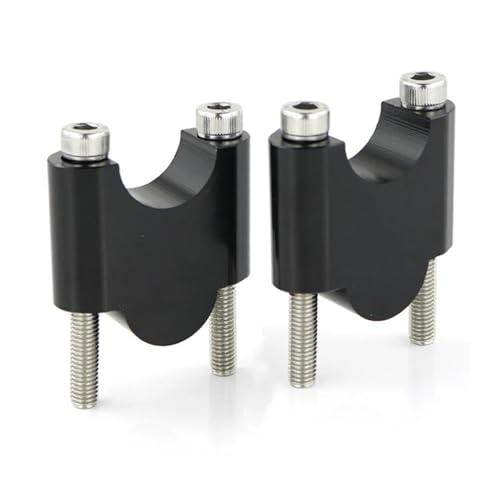 CKYDFE Lenkererhöhung Für BMW Für R1200R Für F800ST Für F700GS Für F650G Für F650CS Für G650GS Für R1100GS Motorrad Lenker Steigleitungen 22mm 7/8"(Black Riser 40mm)