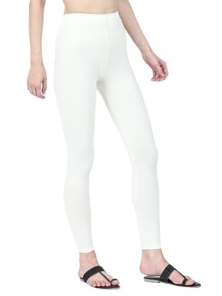 Image of Robinbosky Premium Stretchable Cotton Ankle Legging for Women | Suitable for Formal wear & Casual wear | High-End Elastic Makes The Leggings Squat Proof and Durable for Travel, Yoga, & Workout.