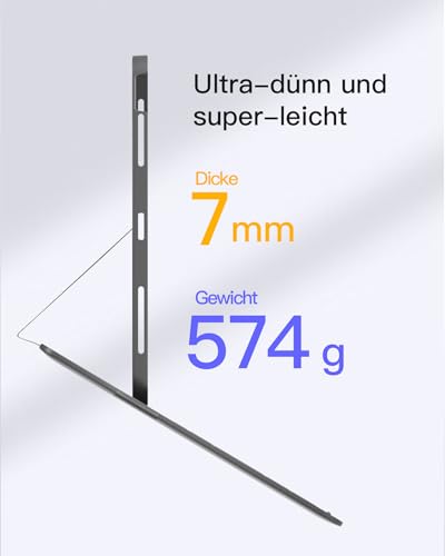Inateck Tastatur Hülle Kompatibel mit Air 13 Zoll M4/M3/M2(2026/2025/2024),Ultraleichte Tastatur Hülle für ipad Pro 12.9 Zoll 6/5/4/3 Gen,QWERTZ,mit Stifthalter,AirTap BK2007-13 3