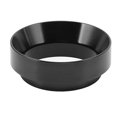 Dosis de 51 mm Dosificación Anti antiholero de aluminio Aleación de aluminio Anillos de dosificación universales con cafetería magnética para la cafetería doméstica (Negro)