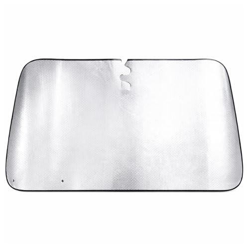 Enerfero Parasol Coche Delantero, Largo 130cm, Ancho 60cm, Parasol Frontal, Protección UV, Parasol Plegable, Tamaño Ajustable, Revestimiento de Titanio.