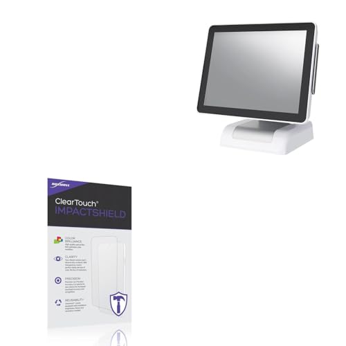 BoxWave Screen Protector Compatible With Sam4s Titan 500 PCAP Touch (15 in) - ClearTouch ImpactShield (2-Pack), Impenetrable Screen Protector Flexible Film