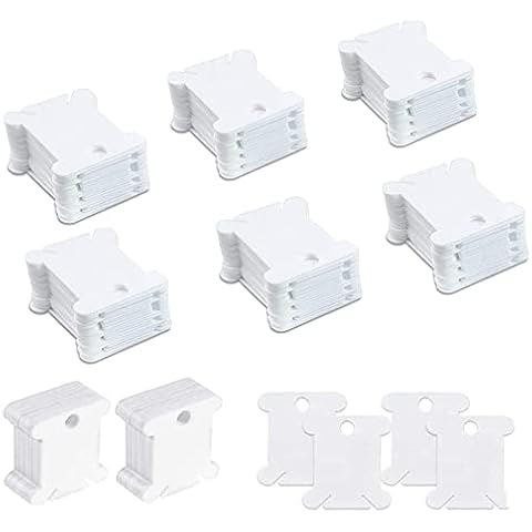 Bobinas de hilo de plástico para almacenamiento y organización, 120 piezas Cover
