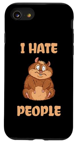 I Hate People Crazy Hamster �X�}�z�P�[�X iPhone SE (2020) / 7 / 8 �p