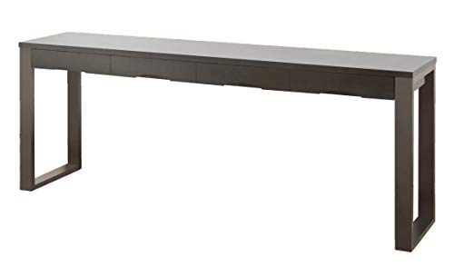 SUN HARVEST タモ突板デスク ダークブラウン W180×D45×H72.5cm SJ-404D DBR