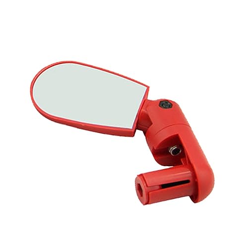 Gogogmee 2Pcs Adjustable Handlebar Mirrors for Mountain Bikes Red Rear View Mirrors and Design Unique Rotatable Feature for Enhanced Safety Lightweight Cycling