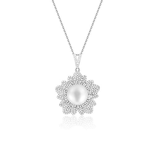 Model Freshwater Pearl Flower Naszyjnik S925 Naszyjnik krótkiego obojczyka Akcesoria Panie
