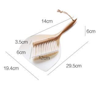 ほうき＆ちりとり ブラス製アンティーク 卓上用 ほうき＆ちりとり