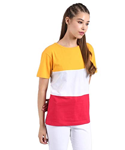 Image of KOTTY Women's Striped Regular Fit T-Shirt