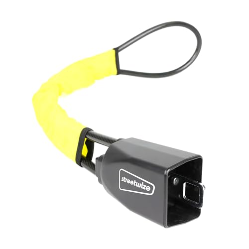 Streetwize - Anti-Theft Steering Wheel to Seat Belt Lock, High Visibility Car Security Device Car Lock Car Theft Prevention with 2 Keys, Universal Locks for Car, Van, 4X4 SWWL14