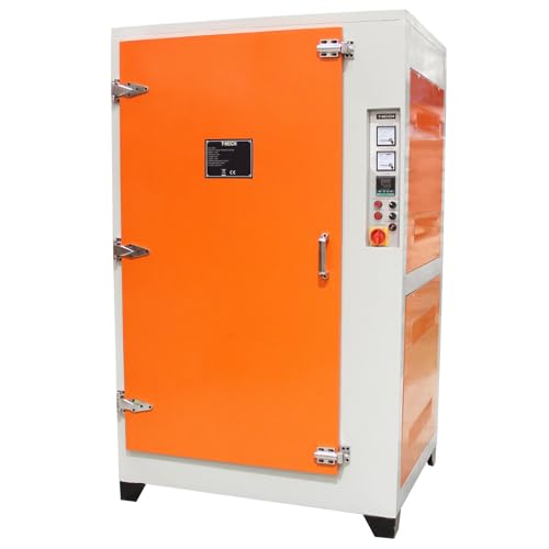 Horno de Secado Industrial Profesional para Revestimiento de Pintura Electrostática 7,2 kW 0-250°C 1600x845x845mm Máquina Pintura en Polvo Recubrimiento en Polvo Trifásico para Uso Doméstico Comercial
