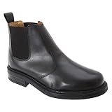 Roamers OLIVER Mens Twin Gusset Soft Leather Chelsea Boots Black