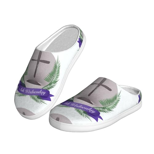 Ash Wednesday Adult Cotton Slippers For Women Men2