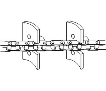 Compatible with John Deere Combine Clean Grain Elevator Chain Part No: A-AH87747, GJDE6600R, GJDE66002R, GJD6600, GJD6600R, GJD66002, GJD66002R, AH87747-N, WN-AH87747, WN-AH87747