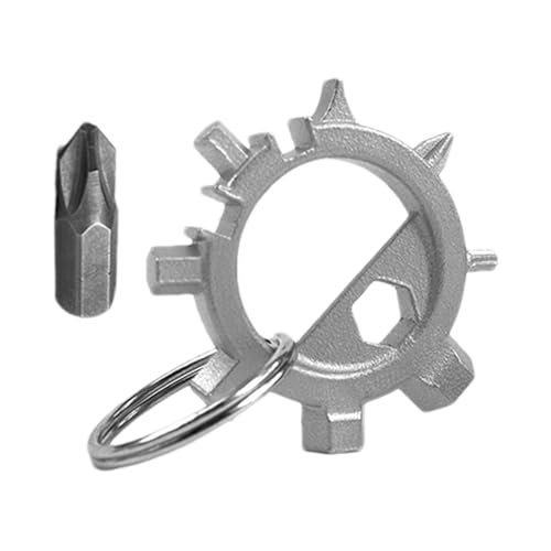 Destornilleros de herramientas múltiples: portátiles, compactos, plegables, duraderos, | Kit de destornillador multifunción todo en con brocas intercambiables para la reparación de bicicl