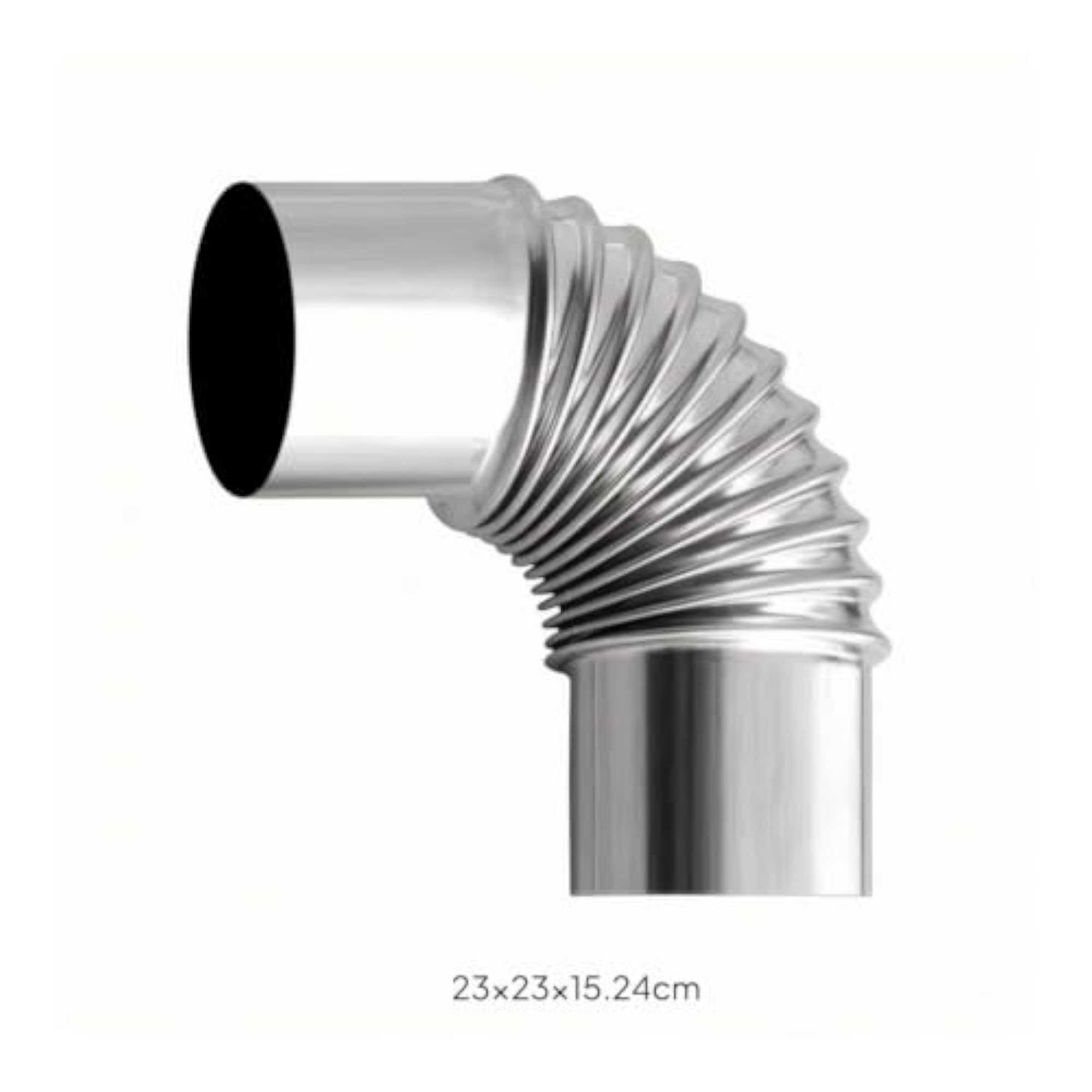 Wall-Mounted High-Temperature Resistant Flue Pipe with Elbow