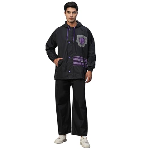 Citizen Black Panther Polyester Raincoat for Men with Waterproof ...