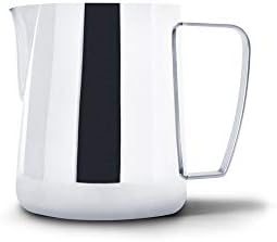 Precision Milk Frothing Pitcher for Professional Latte Art - Barista Hustle by World Champion Barista (Polished Steel, 600ml)