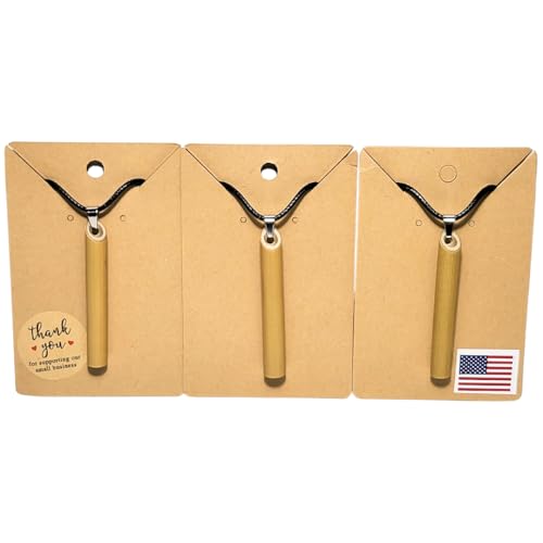 Stress Straws 3-Pack Mindful Breathing Straw Necklaces For Natural Anxiety Relief- Yoga Breath Work Jewelry For Meditation And Deep Breathing Calming Exercises