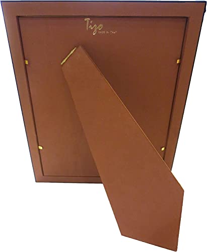 Tizo 5" X 7" Grey And Silver Striped Wooden Frame, Made In Italy #TOP2