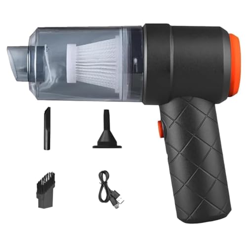 Image of in-1 Portable Car Vacuum Cleaner with Blower - USB Rechargeable, Wireless Handheld Vacuum for Travel, Camping, and More - Reusable and Convenient Cleaning Solution