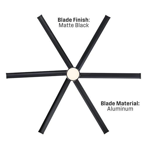 Westinghouse Lighting Adjustable Ceiling Fan with Light, 96-Inch Industrial Indoor/Outdoor Widespan Fan in Matte Black, DC Motor, Dimmable LED with Opal Frosted Glass, Remote Control thumbnail 4