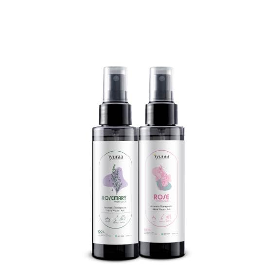 Iyuraa Body Mist Spray Set, Rose and Rosemary Fragrances, 2 Bottles-image-23