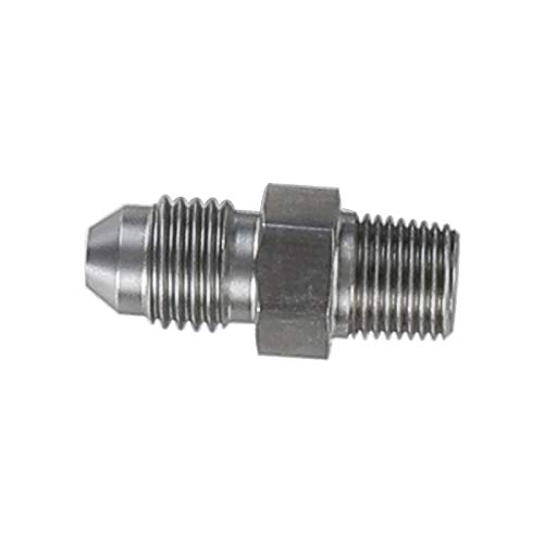 Ac Performance Stainless Steel 1/8" Npt Male To 3An 3/8-24 Thread An3 Male Flare Brake Hose Fitting Adapter #TOP1