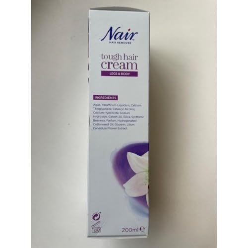 Nair Tough Hair Removal Cream - for Coarse & Dark Hair on Legs & Body - with Lily Flower Extract & Cotton Seed Oil – 200ml - Image 7