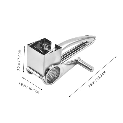 Rallador manual giratorio de acero inoxidable Ciieeo 4 piezas miniatura 2