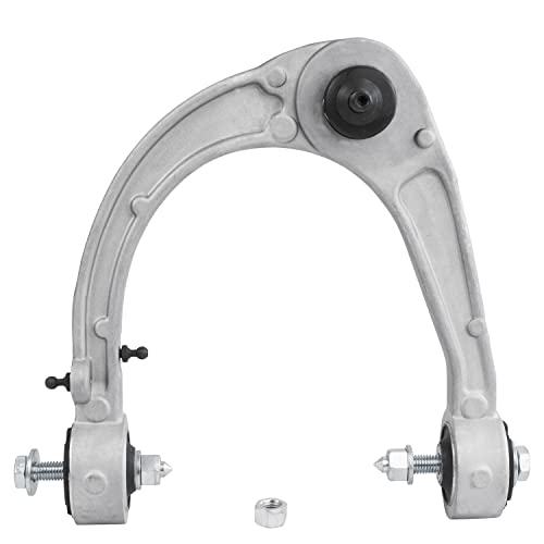Image of Detroit Axle - AWD Front 6pc Control Arms Kit for 08-14 Cadillac CTS, 2008 2009 2010 2011 2012 2013 2014, 2 Upper Control Arms with Ball Joint 4 Outer & Inner Tie Rods Replacement