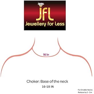 JFL - Jewellery for Less Traditional Ethnic One Gram Gold Plated Beaded Necklace Set with Earring for Women and Girls