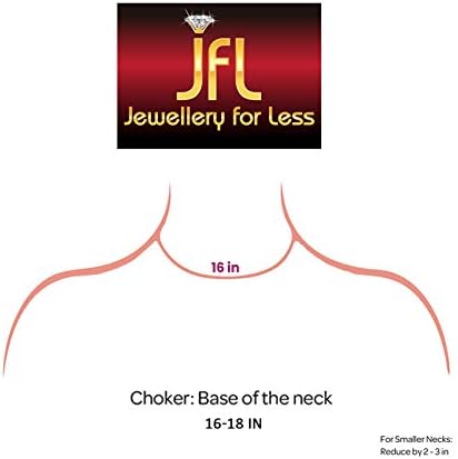 JFL - Jewellery for Less Traditional Ethnic One Gram Gold Plated Beaded Necklace Set with Earring for Women and Girls