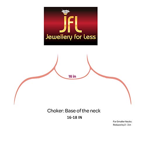 JFL - Jewellery for Less Traditional Ethnic One Gram Gold Plated Beaded Necklace Set with Earring for Women and Girls