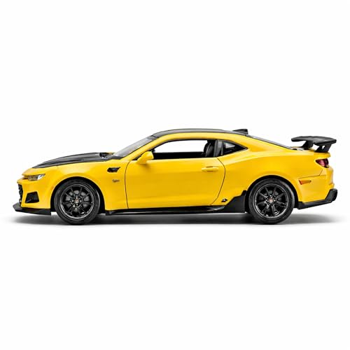 Image of Chevrolet Camaro ZL1 1:32 Scale Die Cast Metal Car - Pull Back Sports Muscle Model with Openable Doors & Hood, Lights & Sound, Collectible Showpiece for Kids 6+ & Car Enthusiasts