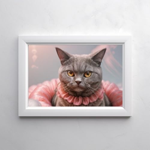 Toile personnalisée chien chat style Cotton Candy pour célébrer votre animal de compagnie
