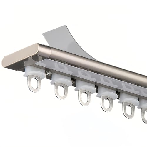 Sistema di binario scorrevole autoadesivo ultra sottile per una facile installazione delle tende